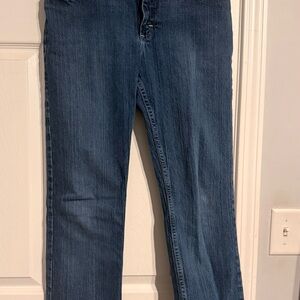 Lee Women's Straight Leg Jeans in Dark Blue